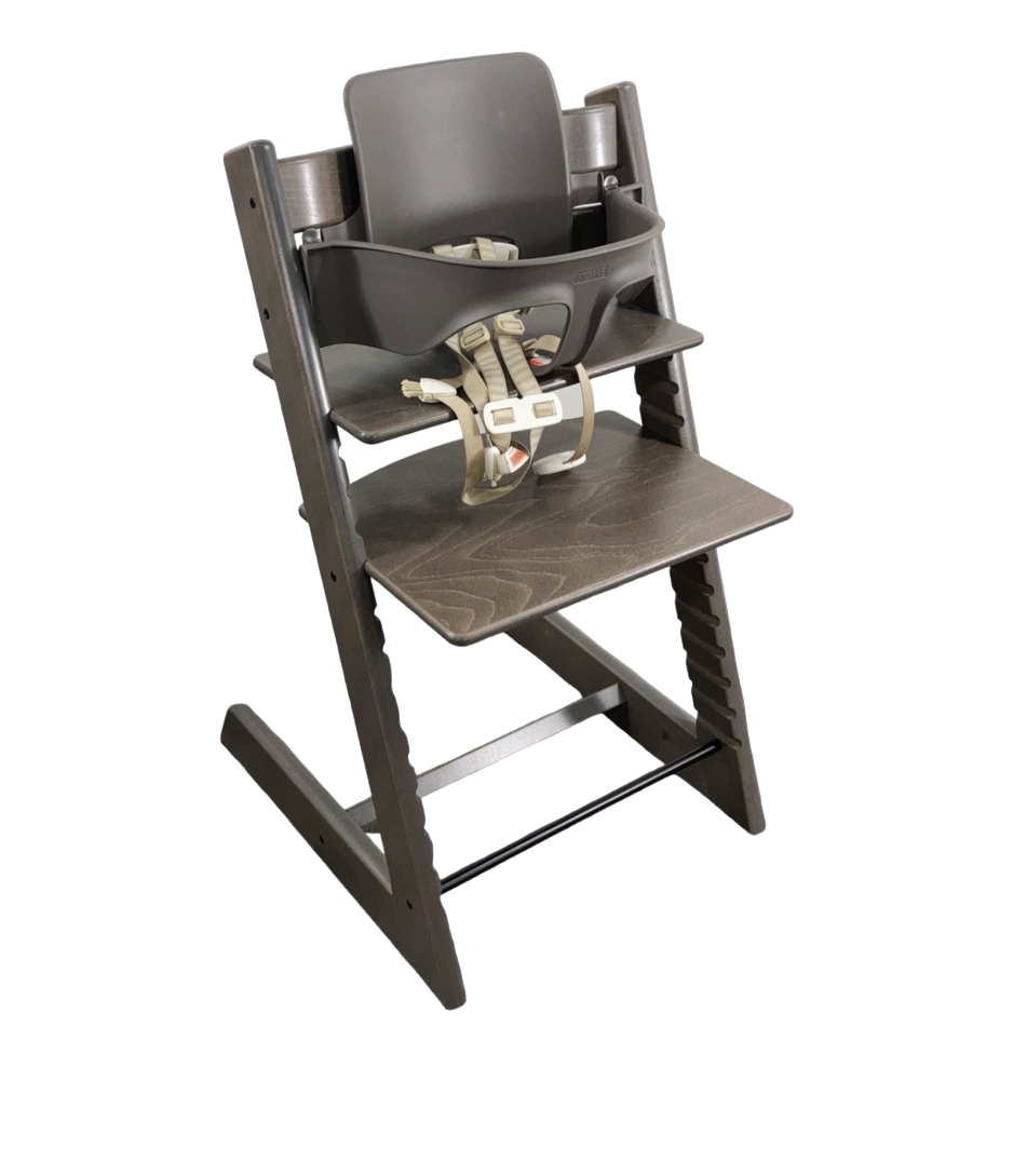 stokke tripp trapp amazon uk Stokke Tripp Trapp High Chair With Baby Set, Hazy Grey, 1