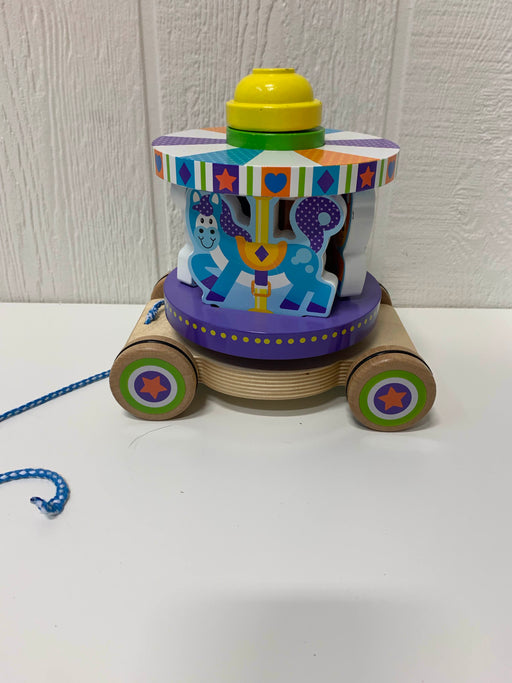 secondhand Melissa & Doug First Play Carousel Pull Toy