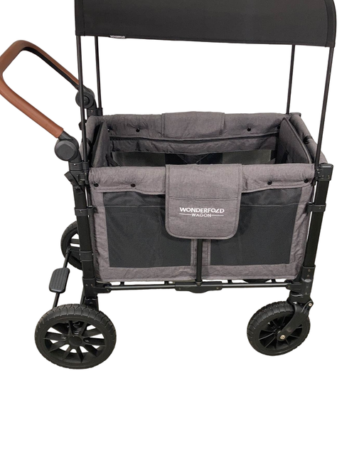 secondhand Wonderfold W2 Luxe Multifunctional Double Stroller Wagon, Charcoal Gray, 2022