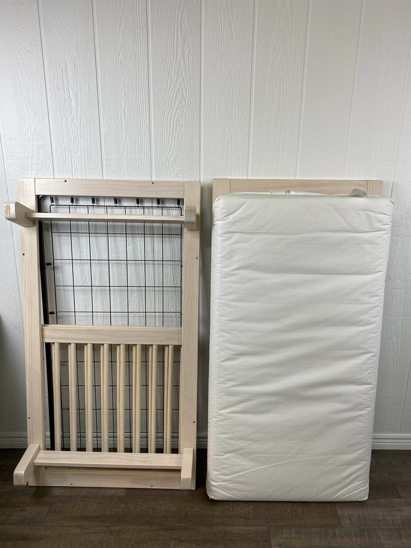 Babyletto Hudson 3in1 Convertible Crib, 2016, Natural, With Mattress