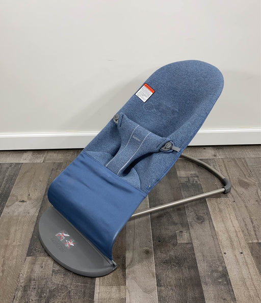 used BabyBjorn Bouncer Bliss, Dove Blue, 3D Jersey