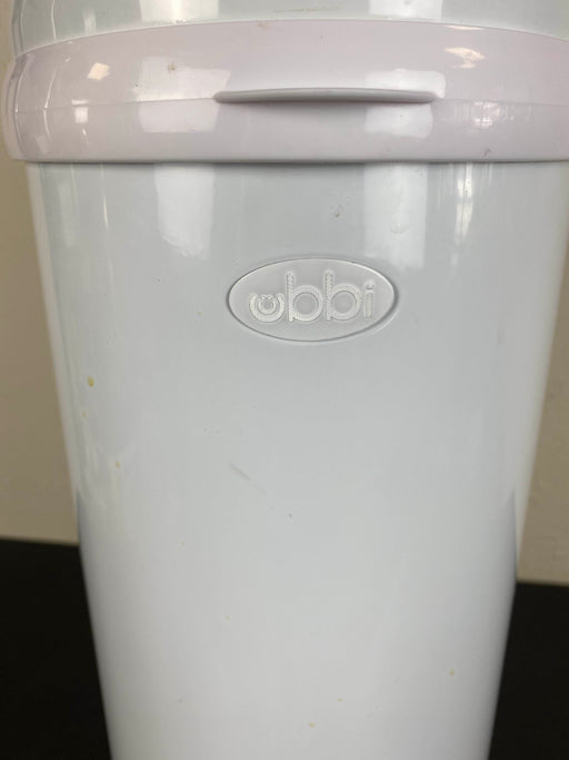 secondhand Ubbi Diaper Pail, White