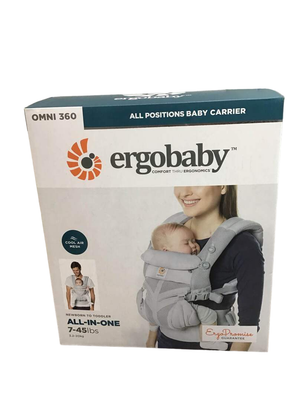 Ergobaby Omni 360 All Carry Positions Baby Carrier Newborn to Toddler with  Lumbar Support - Pearl Gray - 7-45 lbs