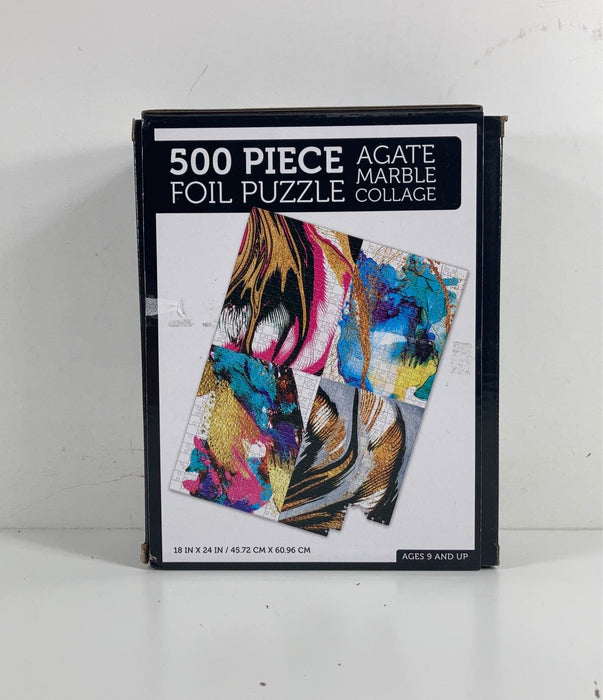 secondhand Anker Play Foil Jigsaw Puzzle, 500 Pieces, Agate Marble Collage