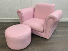 used Little Devils Toddler Chair And Ottoman, Pink