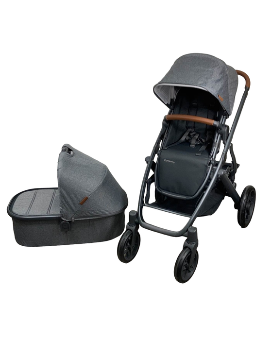 used UPPAbaby VISTA V2 Stroller, Bassinet and Frame Only, Greyson (Charcoal Melange), 2022 HIDDEN PHOTO REQ 3.20