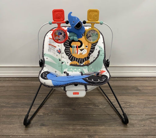 used Fisher Price Baby Bouncer, Lion Around