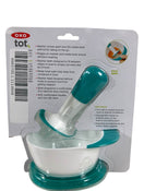 secondhand OXO Tot Food Masher And Bowl, teal