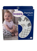 used Boppy Premium Slipcover For Nursing Pillows, Grey Elephants Plaid