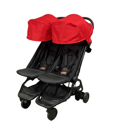 used Mountain Buggy Nano Duo Stroller, Ruby, 2021