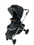 used Mockingbird Single to Double Stroller, Silver with Penny Leather, Windowpane, Black , 2022