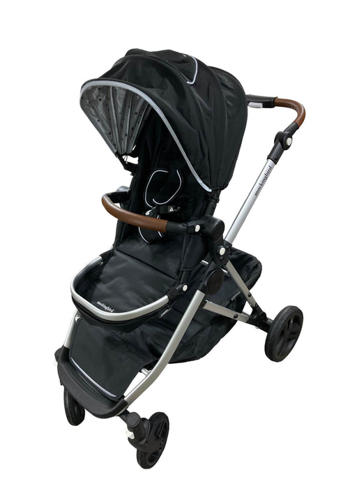 used Mockingbird Single to Double Stroller, Silver with Penny Leather, Windowpane, Black , 2022