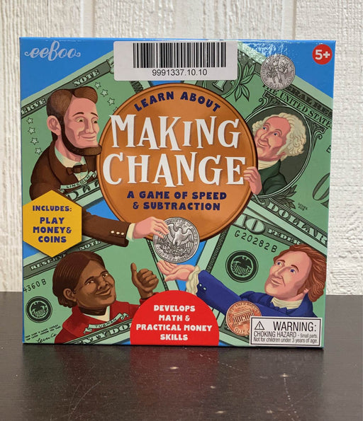used Eeboo Making Change Game