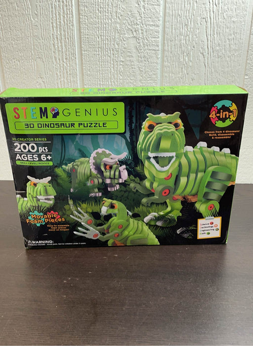 used STEM Genius 3D Dinosaur Puzzle