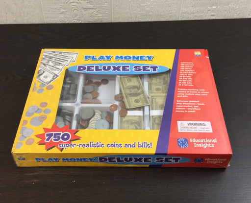 used Educational Insights Play Money Deluxe Set