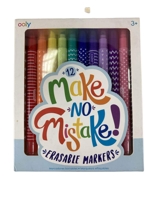 used Ooly Make No Mistake! 12 Erasable Markers