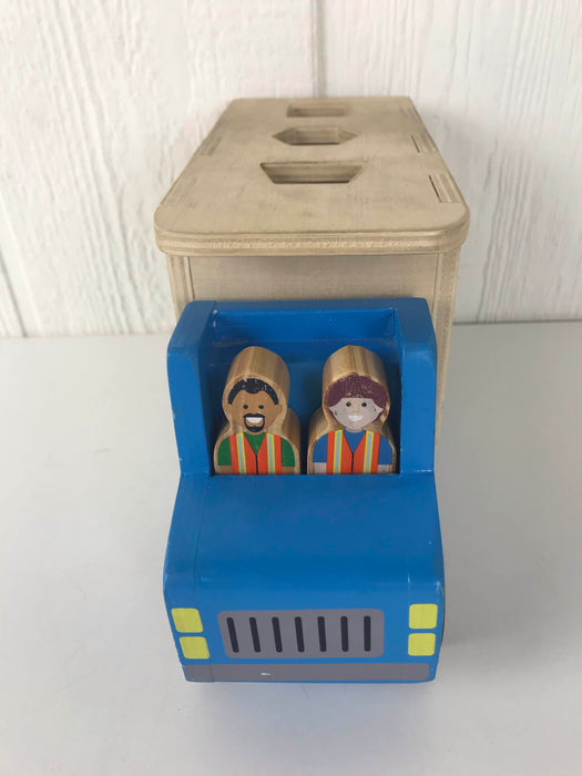 secondhand Melissa & Doug Shape Sorting Dump Truck