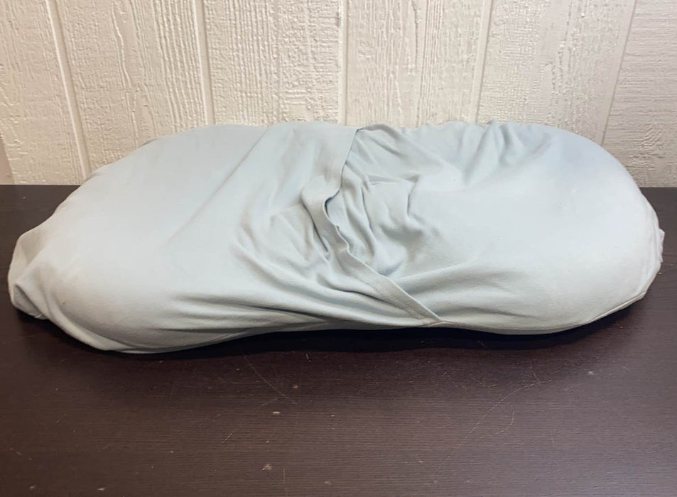 Shop Snuggle Me Organic Sensory Infant Lounger, Natural with Bluebell Cover at GoodBuy Gear