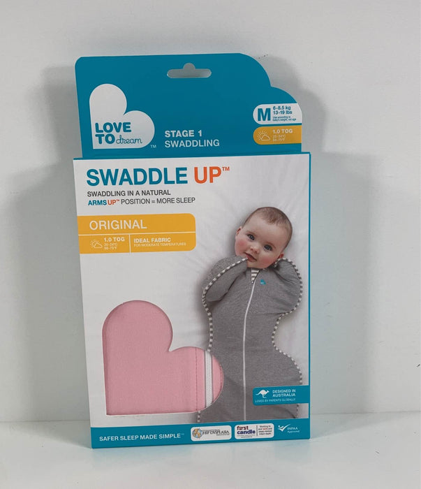 used Love To Dream Swaddle UP Original 1.0 Sleep Sack, Medium, Pink