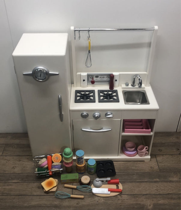 secondhand Pottery Barn Kids All-in-1 Retro Kitchen, With Play Food