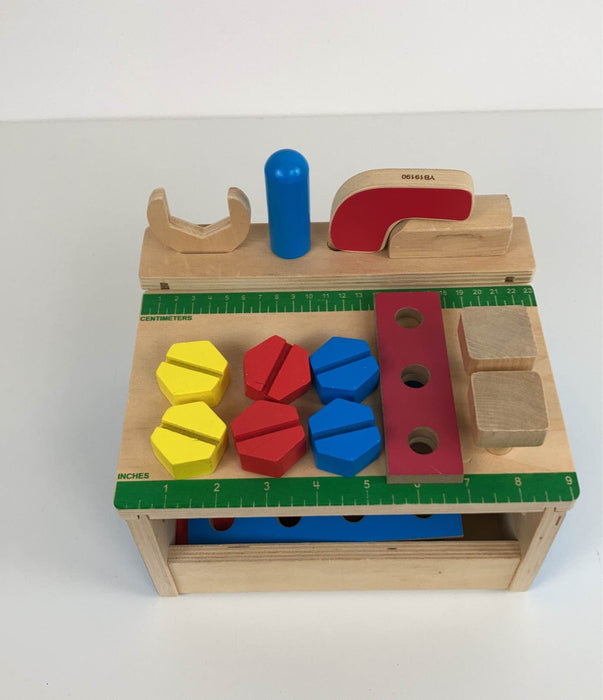 used Melissa & Doug Hammer & Saw Tool Bench