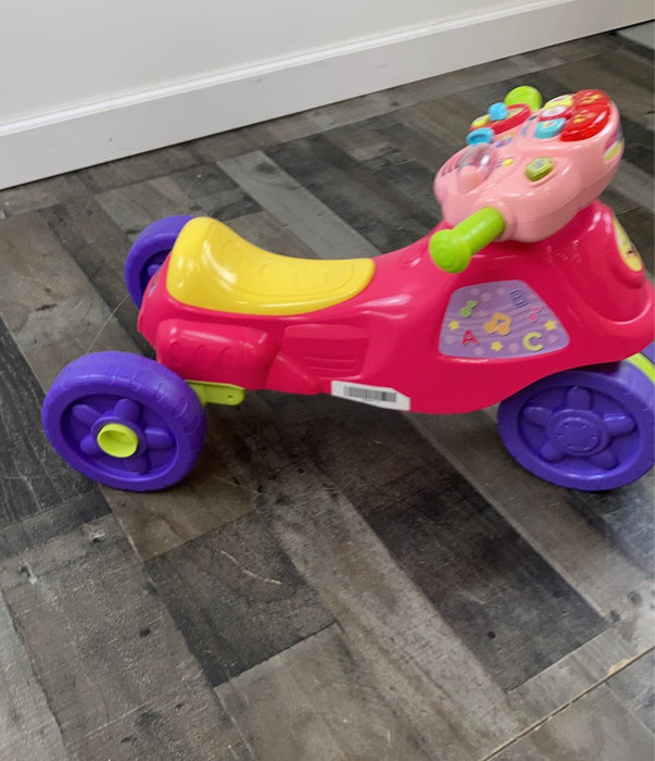 secondhand VTech 2-in-1 Learn And Zoom Motorbike, Pink & Purple