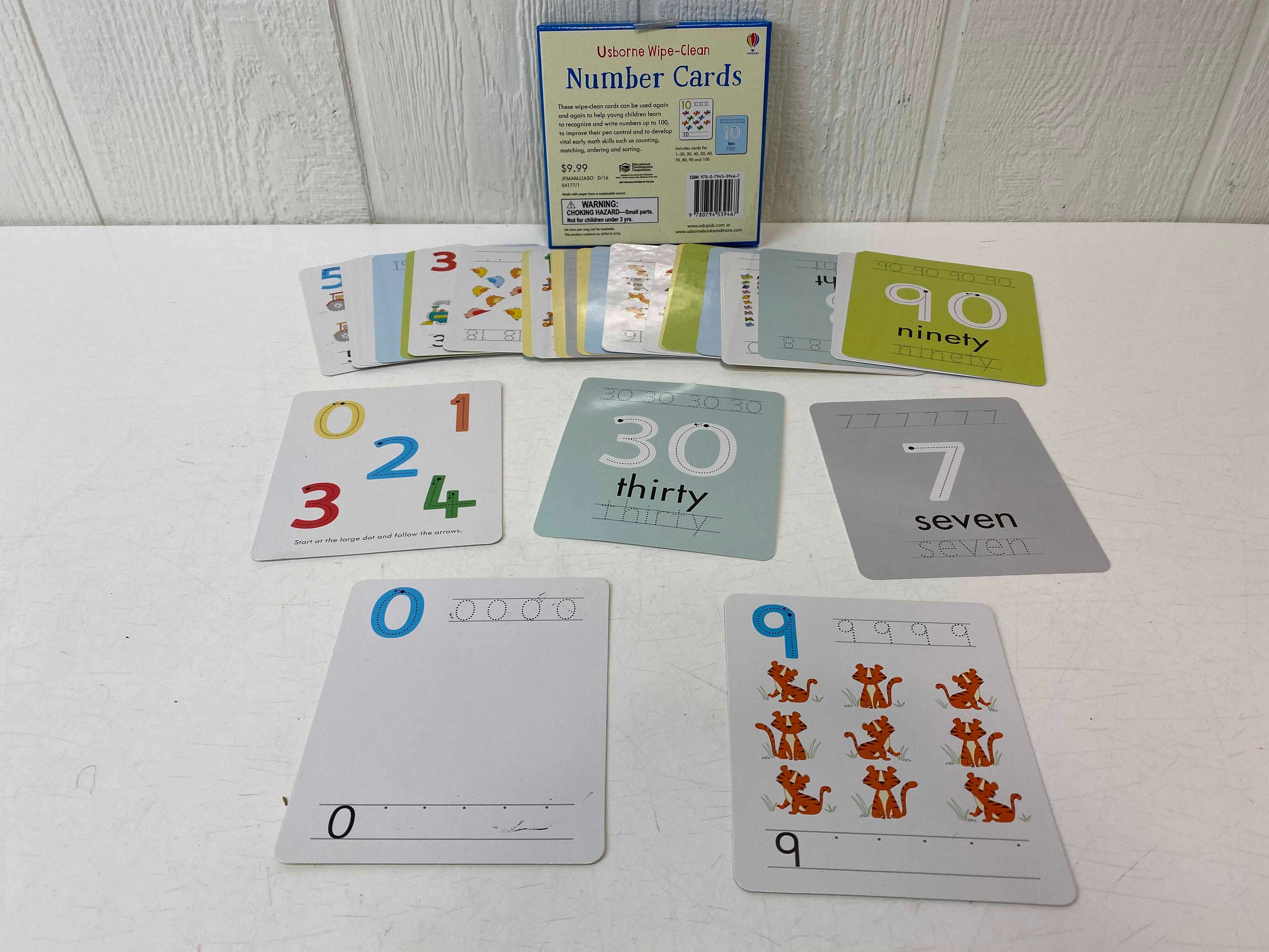 Usborne Wipe-Clean Number Cards — GoodBuy Gear