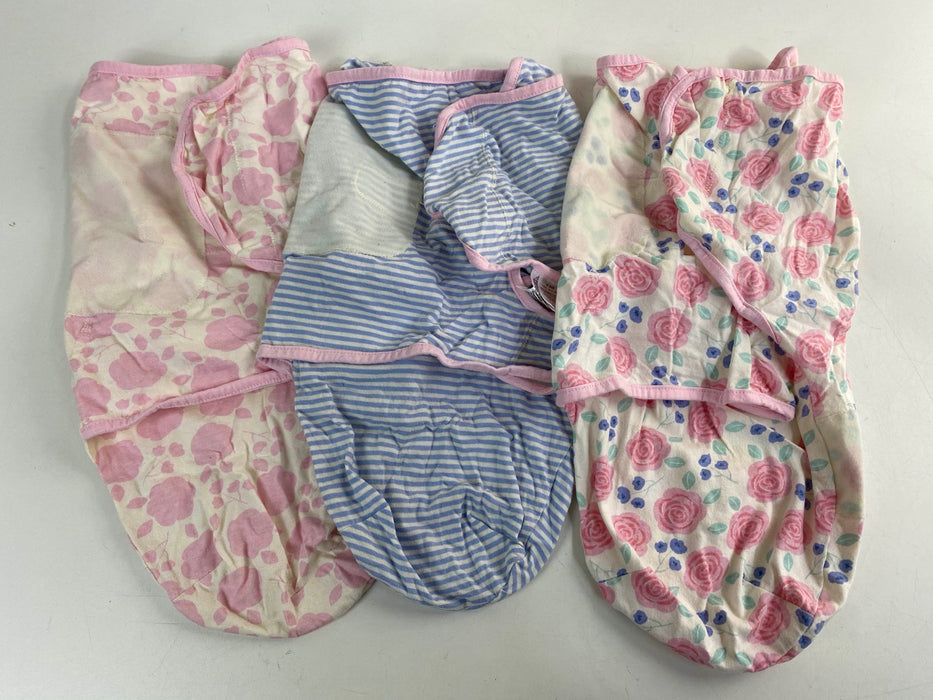 used Touched by Nature Organic Cotton Swaddle Wraps, 3 Pack, 0-3 Months