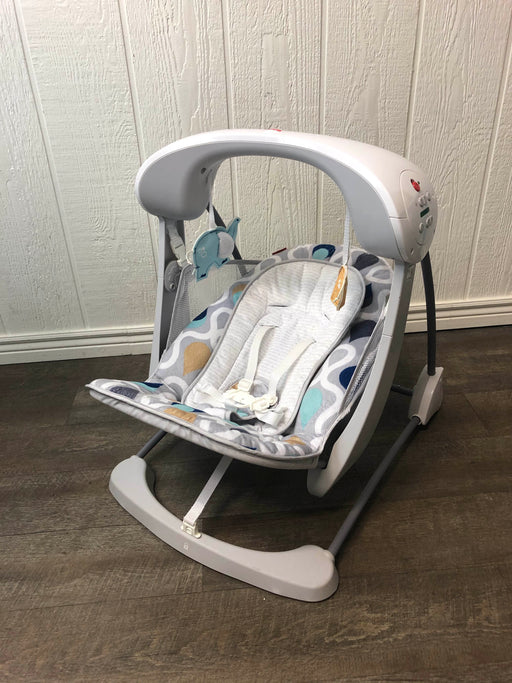 used Fisher Price Space Saver Swing and Seat