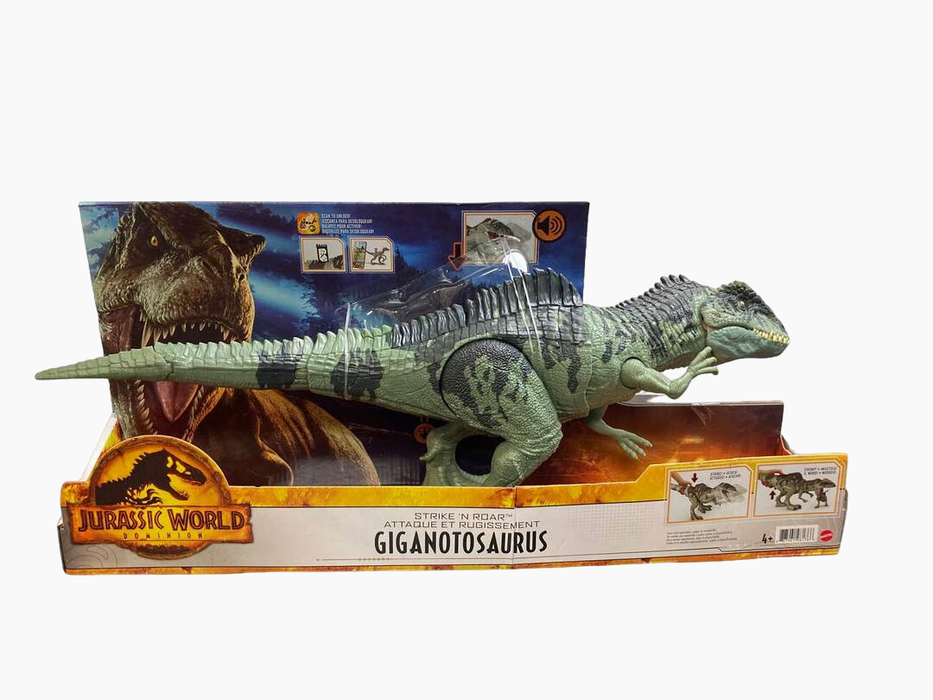 used Jurassic World: Dominion Strike ‘n Roar Gigantosaurus Figure