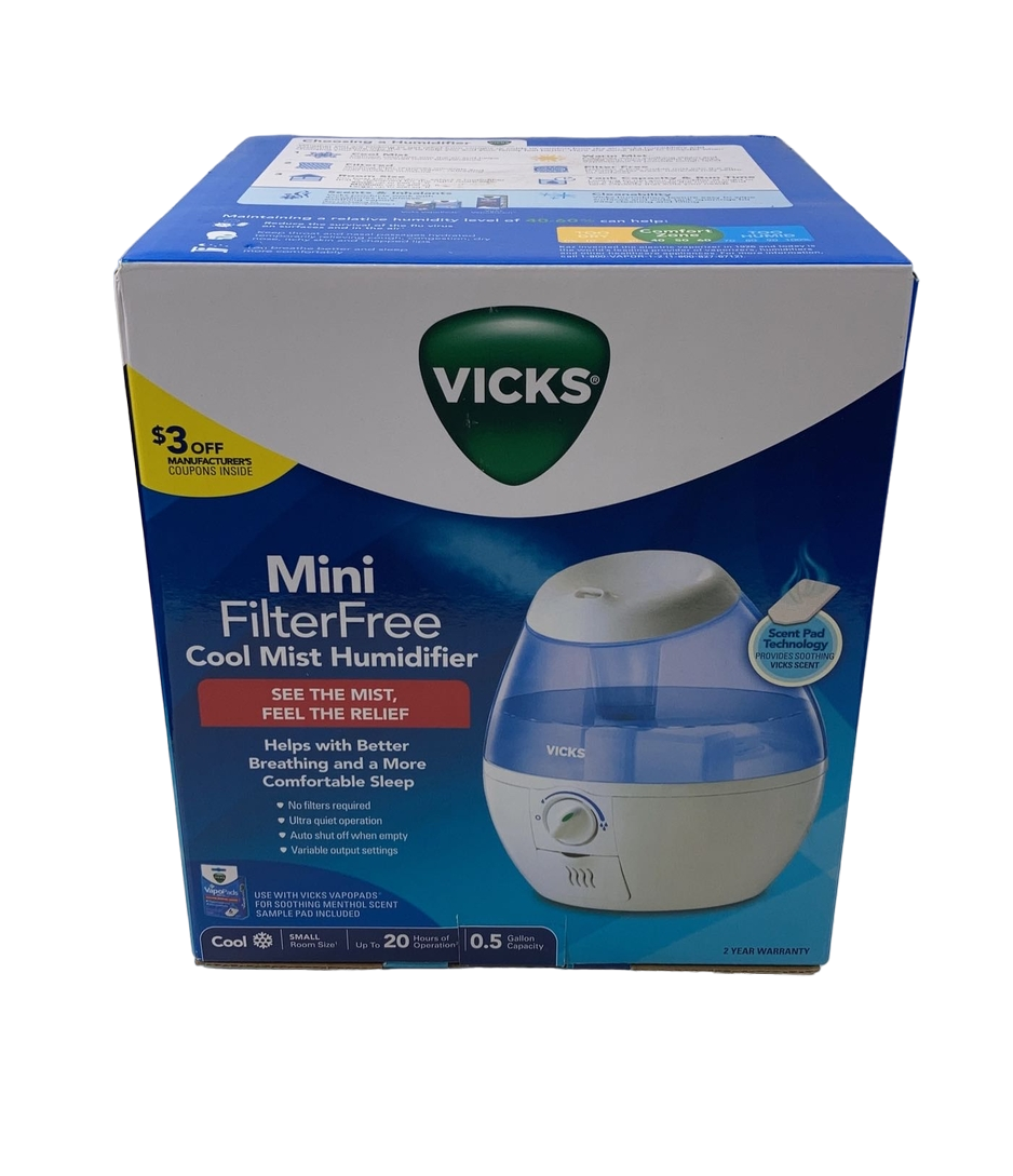 Vicks Mini Humidifier Vicks Mini Filter Free Cool Mist Humidifier — GoodBuy Gear