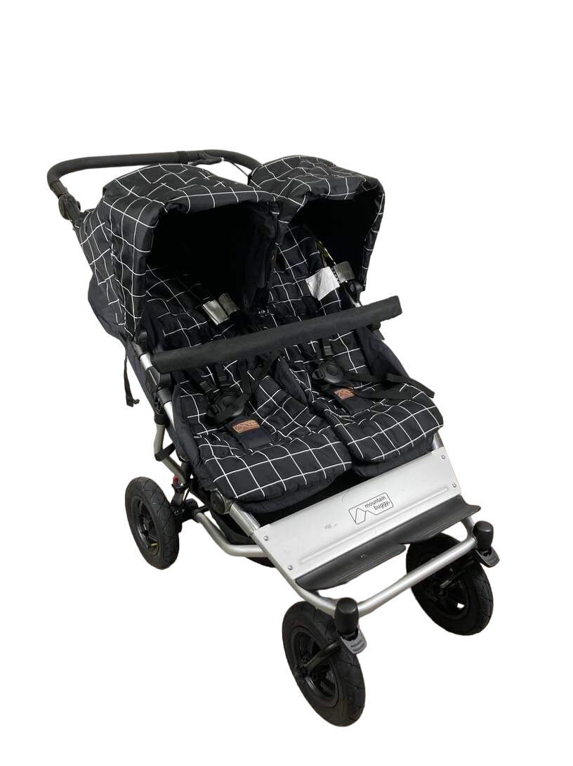 Mountain Buggy Duet Double Stroller, 2022, Grid