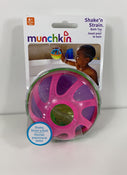 used Munchkin Shake ‘n Strain Bath Toy, Pink/Purple