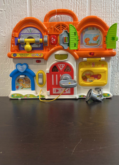 secondhand VTech Latches & Doors Busy Board