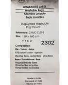 Shop Lorena Canals Clouds RugCycle Washable Rug 4' 7'' x 6' 7'' at GoodBuy Gear