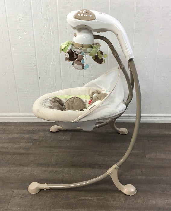 secondhand Fisher Price Cradle 'n Swing, My Little Snugamonkey 