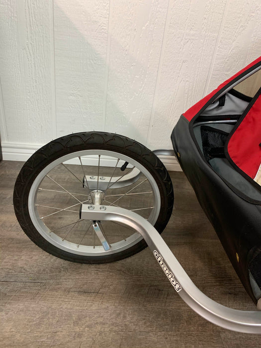 secondhand Thule Chariot Cougar 2 Bike Trailer With Jogging Kit