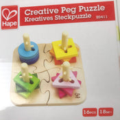 used Hape Creative Peg Puzzle