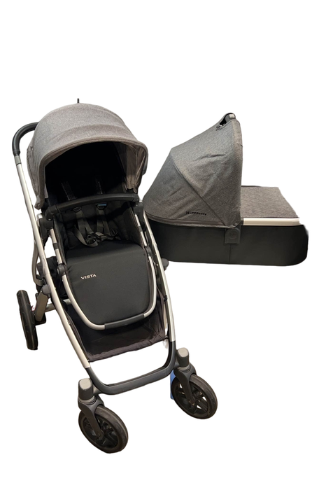 secondhand UPPAbaby VISTA Stroller, Jordan (Grey Melange), 2018