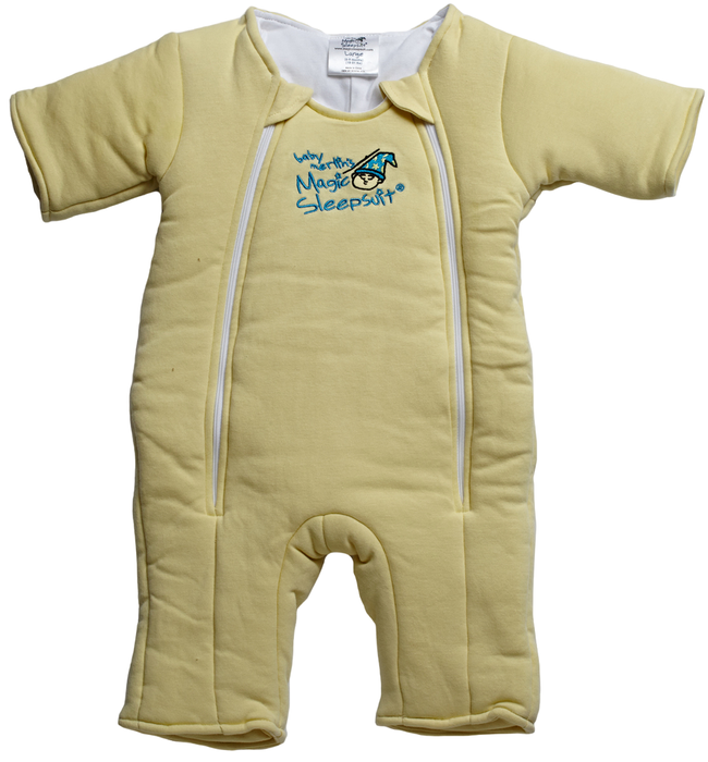 used Baby Merlin's Magic Sleepsuit, Large 6-9 Months, Cotton, Yellow