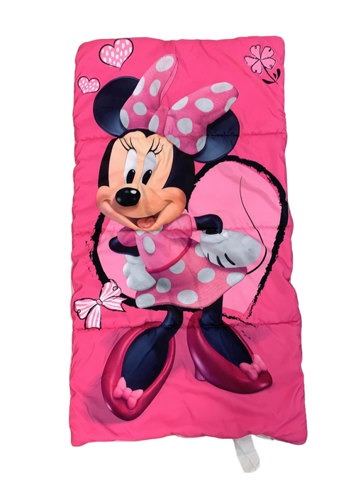 used Disney Sleeping Bag, Minnie Mouse Sleeping Bag 26"x46"