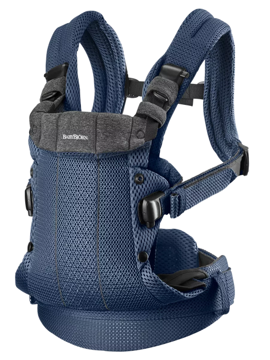 used BabyBjorn Baby Carrier Harmony, Navy Blue