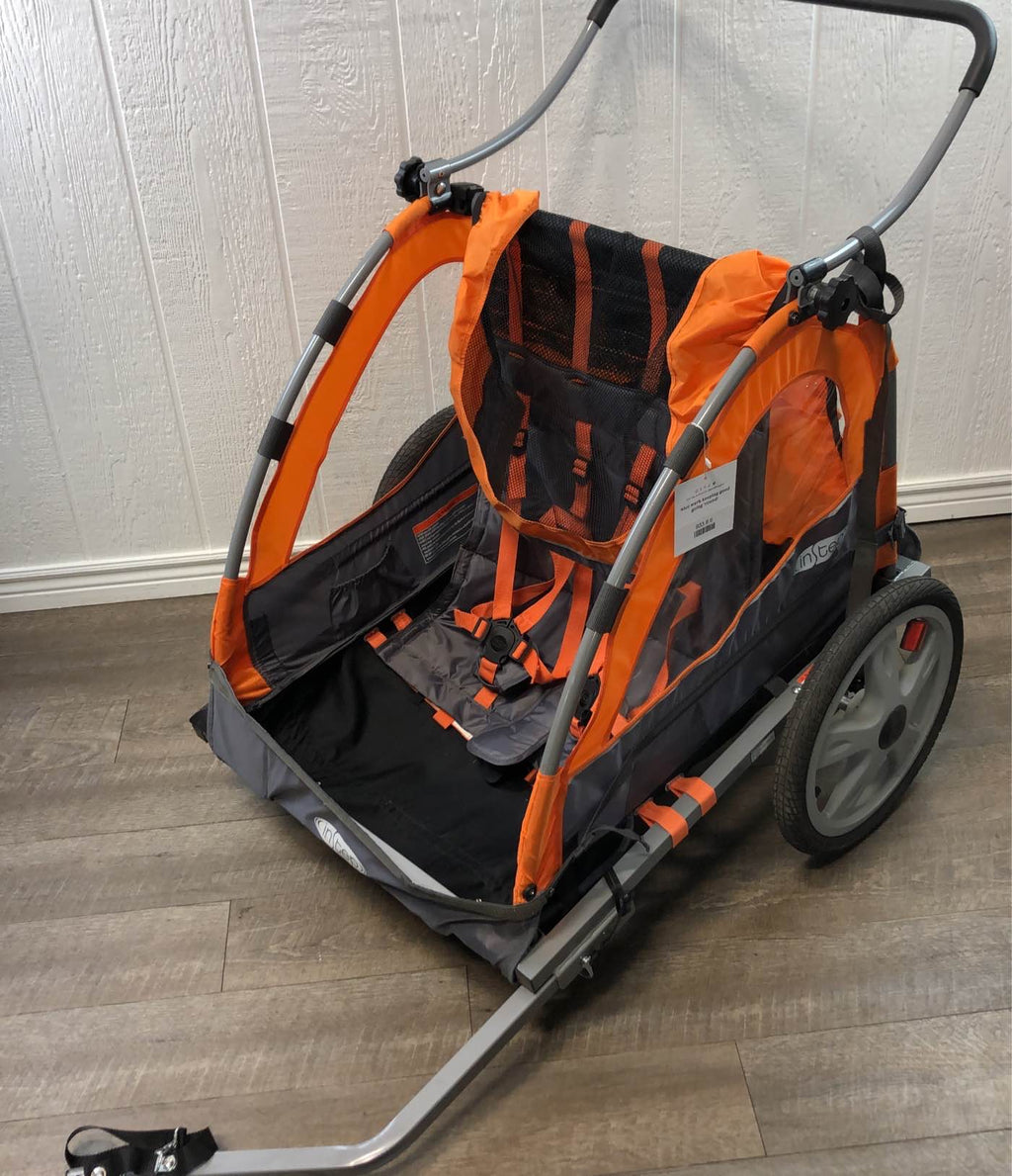 instep double stroller bike trailer InStep Double Bicycle Trailer With Stroller Kit