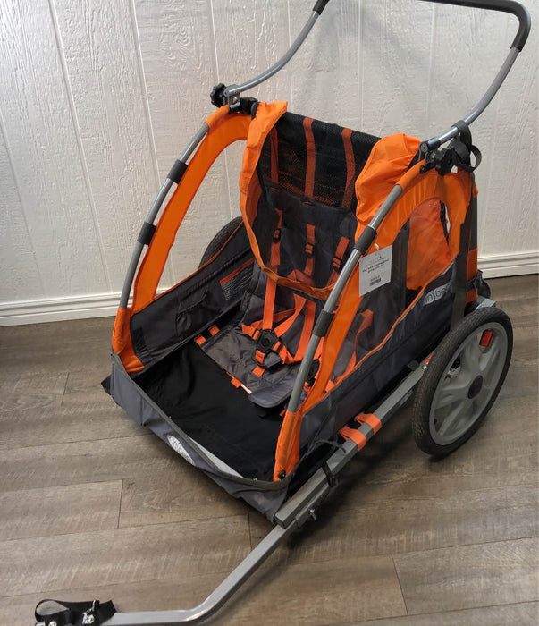 used InStep Double Bicycle Trailer With Stroller Kit