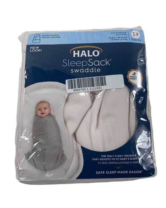 used Halo Micro-Fleece SleepSack, S, ivory