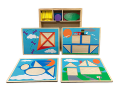 secondhand Melissa & Doug Beginner Pattern Blocks