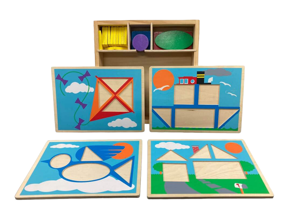 secondhand Melissa & Doug Beginner Pattern Blocks