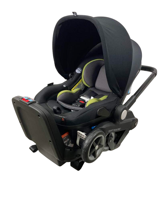 used Evenflo Shyft Dual Ride Infant Car Seat Stroller Combo, 2023, Durham Green