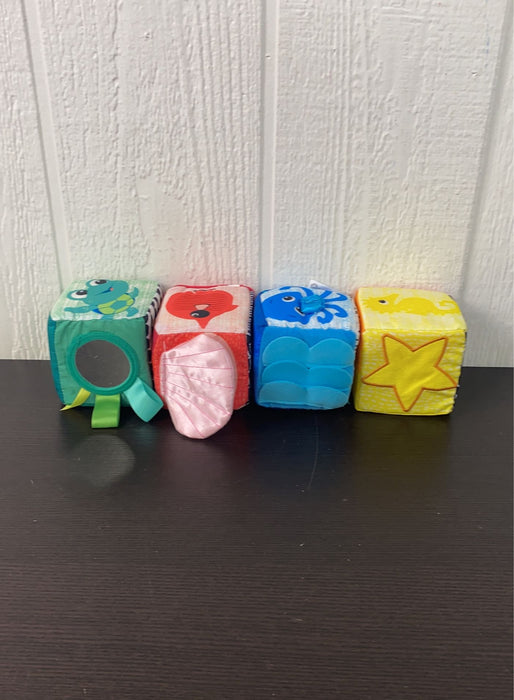 used Baby Einstein Infinity Block High Contrast Soft Block Toy