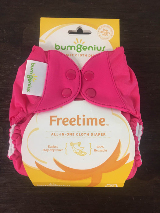 used BumGenius Freetime All-In-One Cloth Diapers